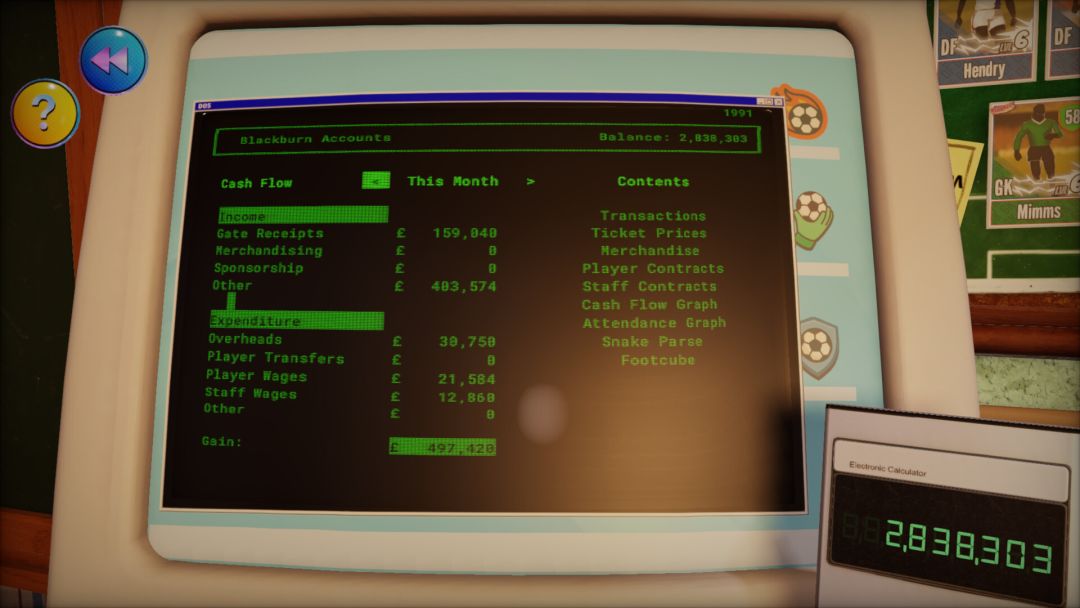 NUTMEG! A Nostalgic Deckbuilding Football Manager游戏截图