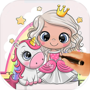 Coloring Princess for Kidsicon