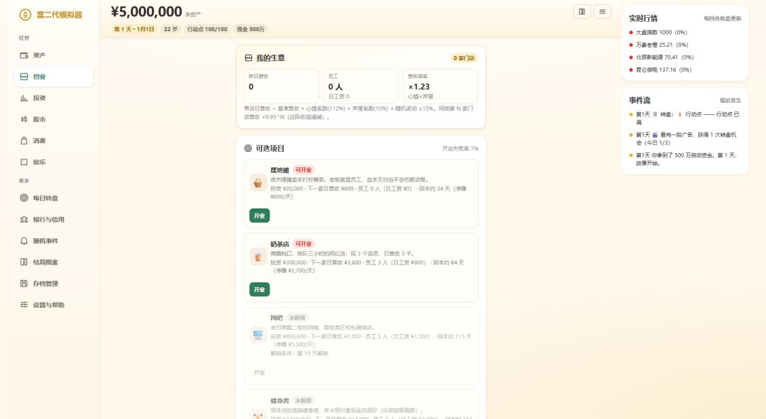 富二代模拟器游戏截图