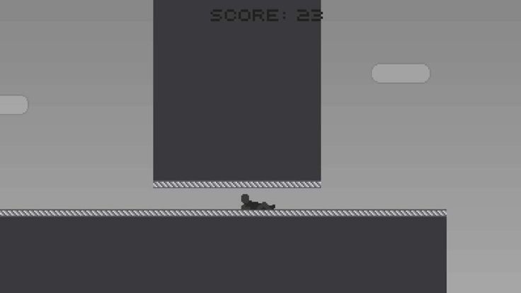 Pixel Alien Escape Shadow Runner:Black nd White游戏截图