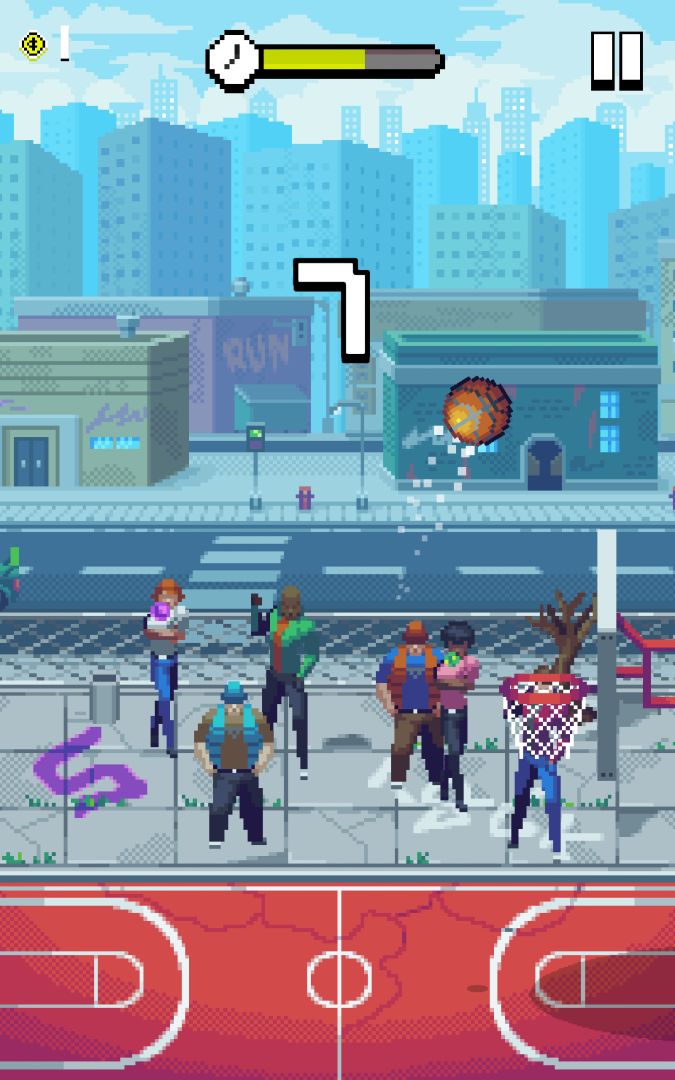 像素投篮游戏截图