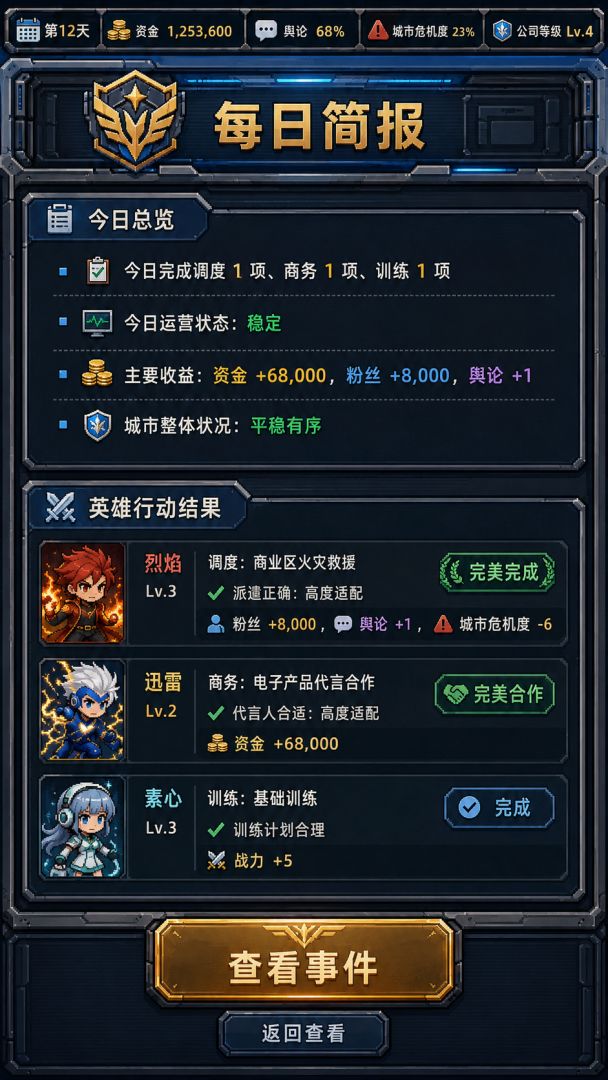 超级英雄公司游戏截图