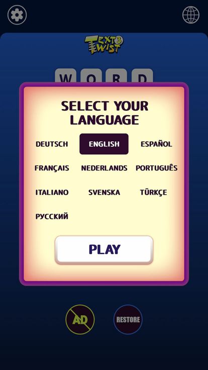 Text Twist 3 Word Game游戏截图