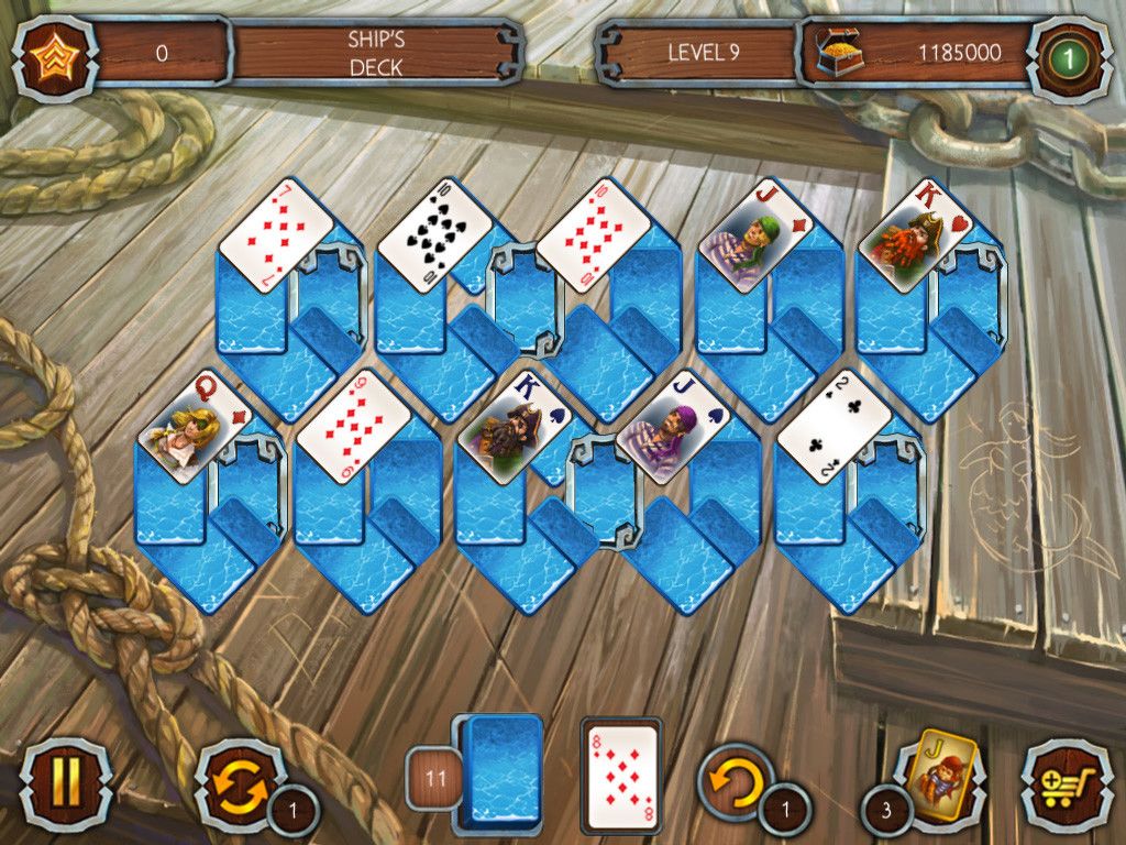 Solitaire Legend of the Pirates游戏截图