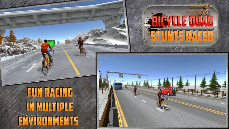 Bicycle City Rider: Endless Highway Racer游戏截图