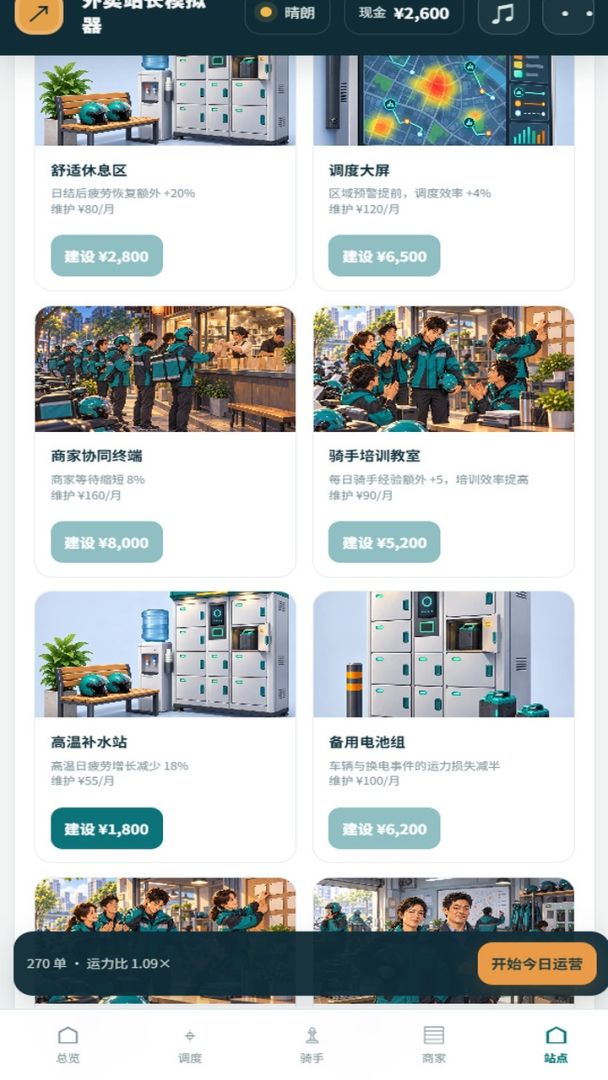 外卖站长模拟器游戏截图