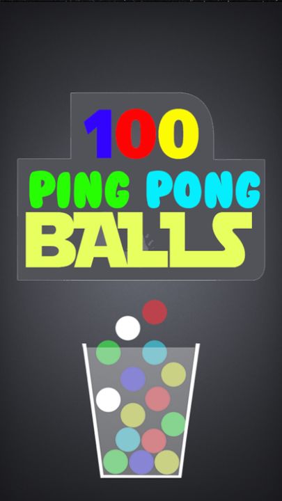 100 Ping Pong Balls-Fall Catch游戏截图