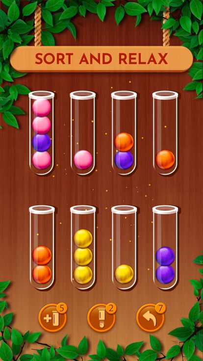 Woody Sort: Ball Sort Puzzle游戏截图
