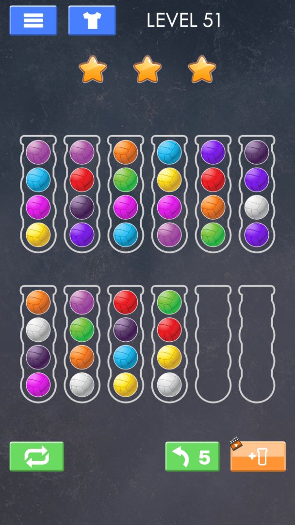 Sort Color Ball Puzzle游戏截图
