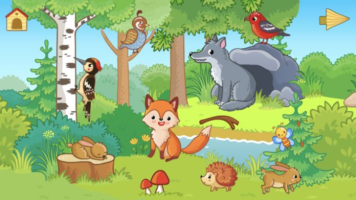 Toddler animal puzzle games!游戏截图