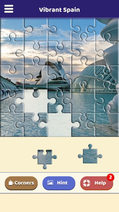 Vibrant Spain Puzzle游戏截图