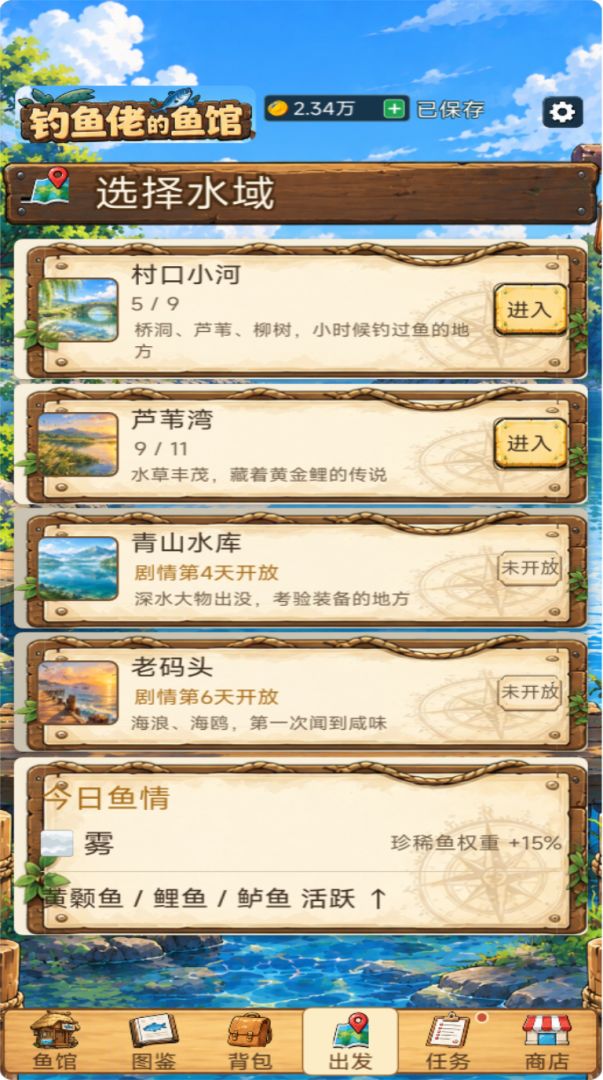 钓鱼佬的鱼馆游戏截图