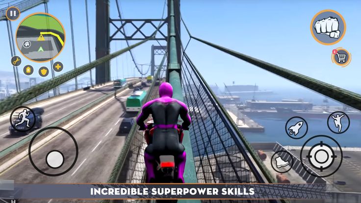 Super Rope Flying City Hero游戏截图