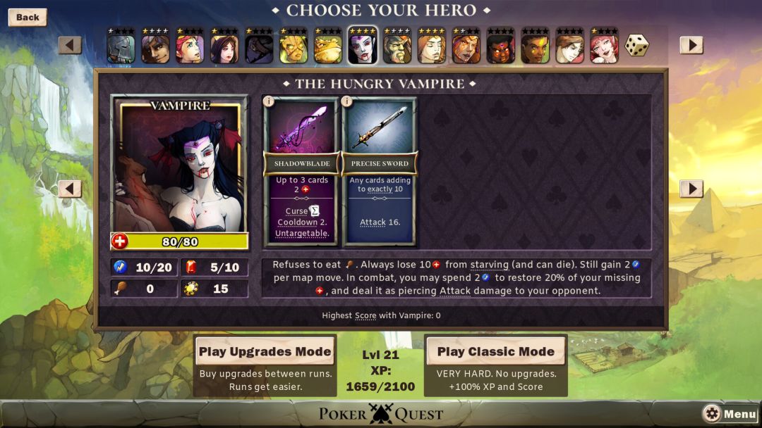 Poker Quest: Swords and Spades游戏截图
