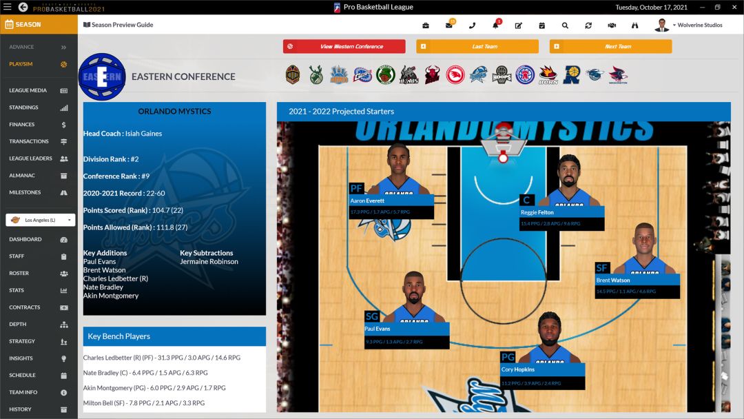 Draft Day Sports: Pro Basketball 2021游戏截图