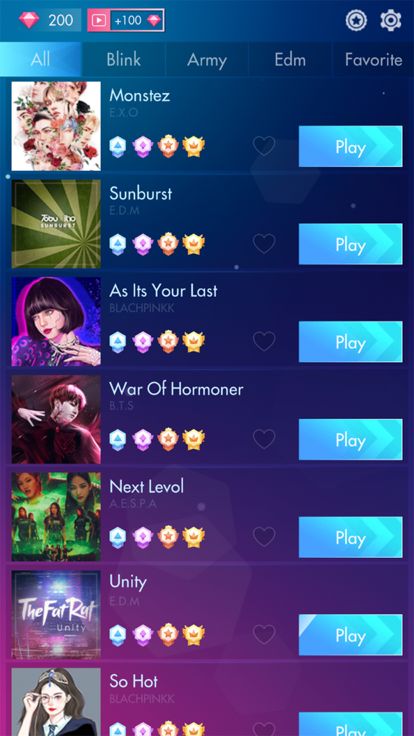 KPOP PIANO: Magic Music Tiles!游戏截图