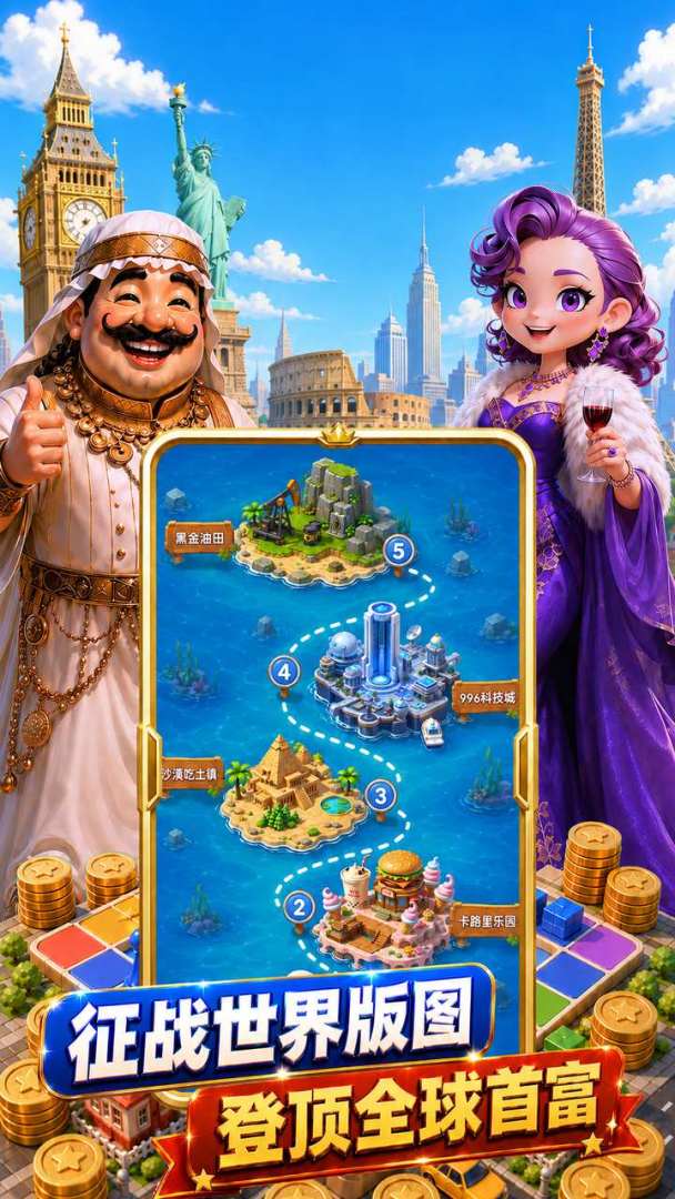 大富翁：全球首富游戏截图