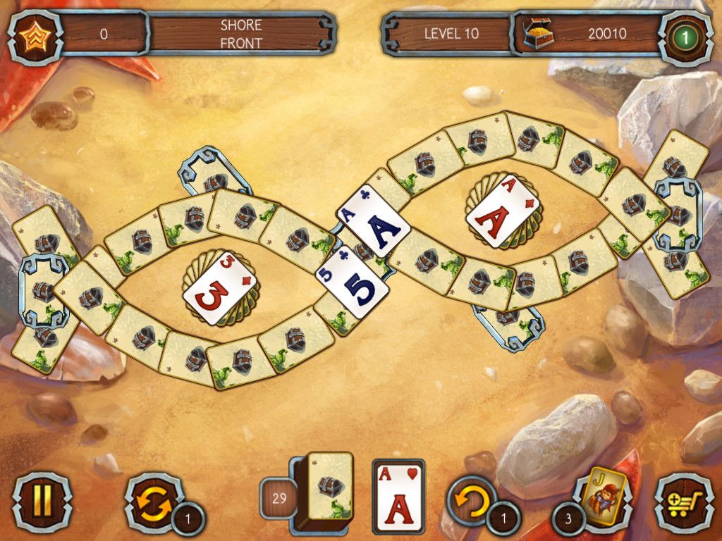 Solitaire Legend of the Pirates游戏截图