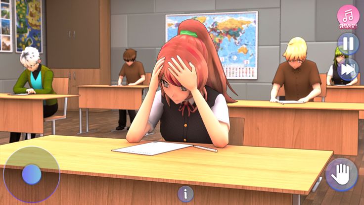 动漫学校游戏 - 女孩生活游戏截图