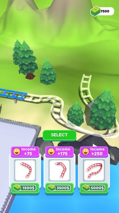 Idle coaster游戏截图