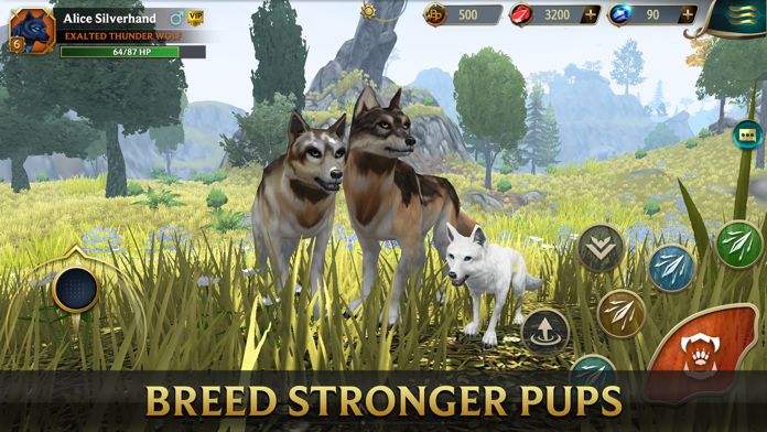 Wolf Tales - Online RPG Sim 3D游戏截图
