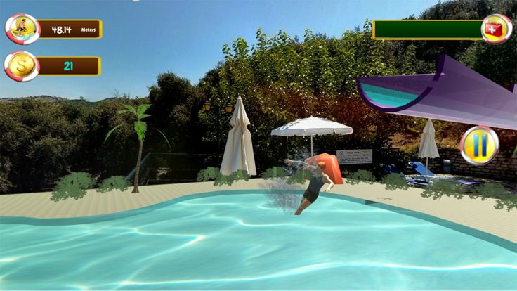 Slip And Slide On Tubing Slide游戏截图