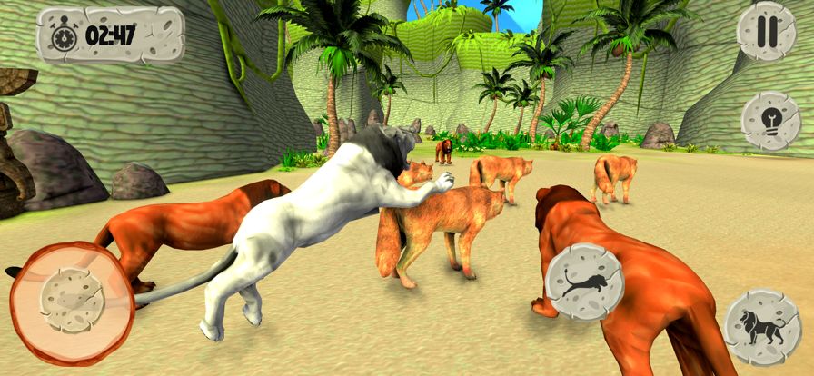 Angry Lion Wild Animal Hunting游戏截图