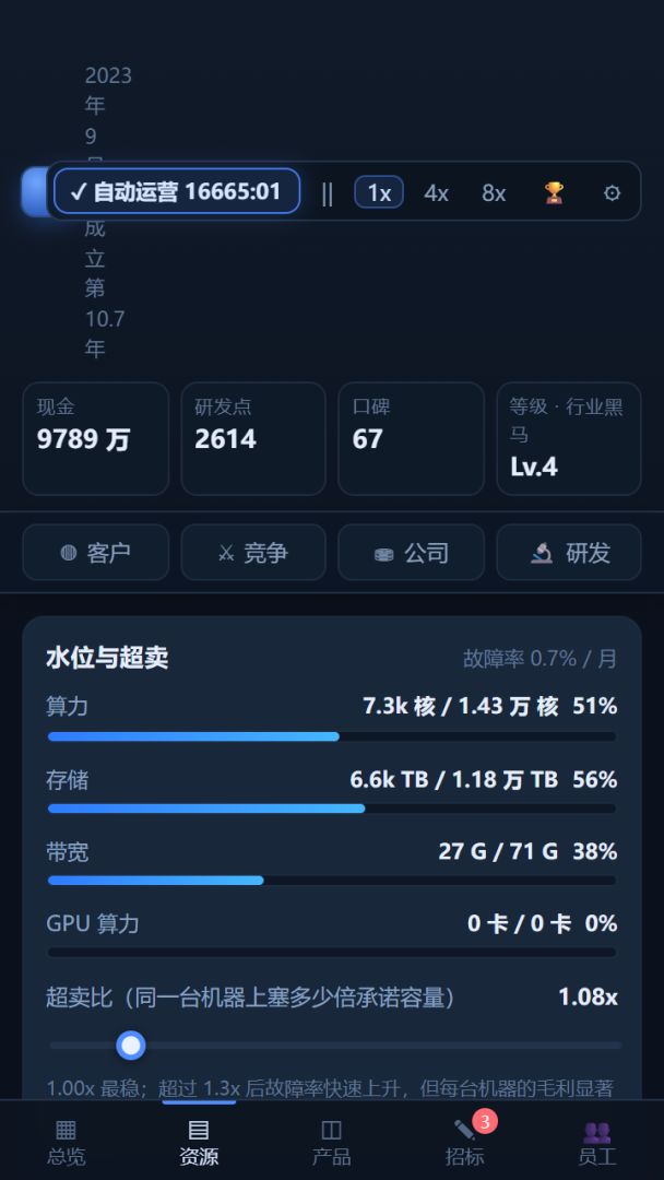 云服务创业计游戏截图