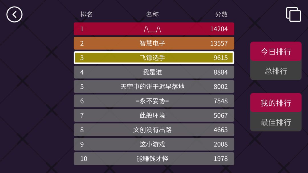 飞镖的轨迹游戏截图