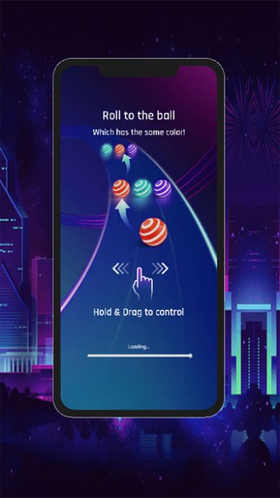 Dancing Ball Color Match Blast游戏截图