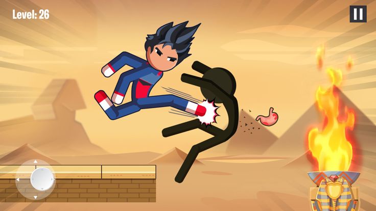 激斗火柴人 - 火柴人大战 , 格斗游戏, 大刀游戏截图