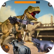 Dinosaur in Fighting Arena