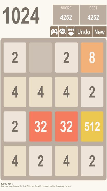 经典1024游戏截图