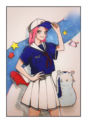 【同人美图】海军服小樱