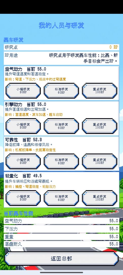 像素车队经理游戏截图