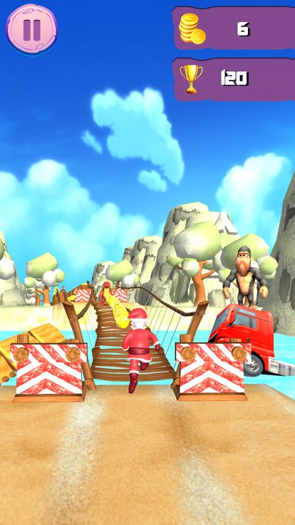 Santa Runner 3D-Christmas Game游戏截图