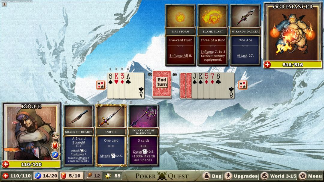 Poker Quest: Swords and Spades游戏截图
