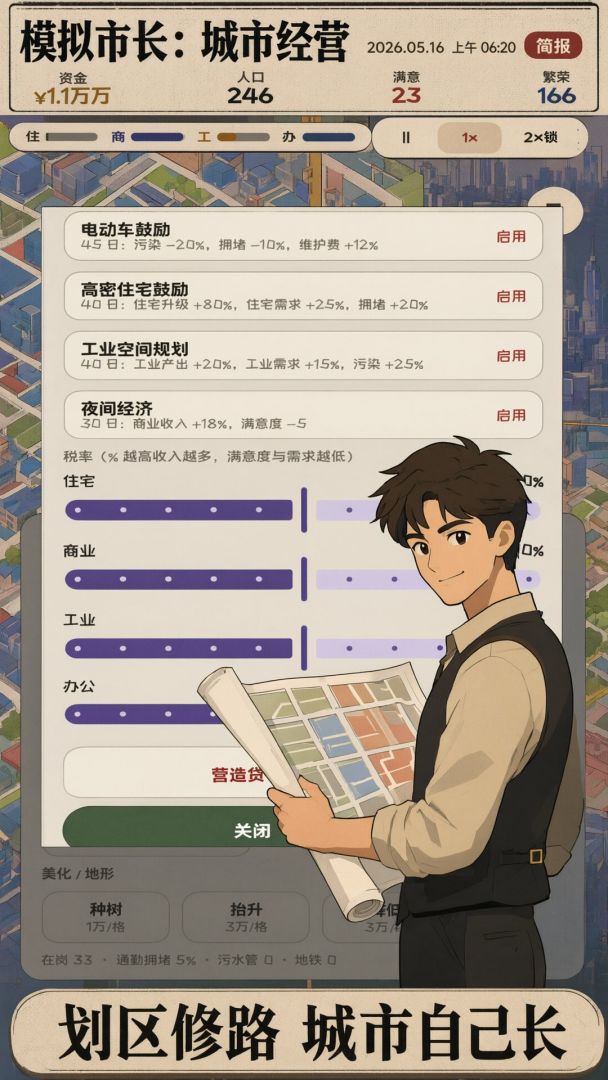 模拟市长:城市经营游戏截图