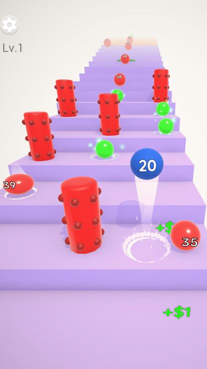 Stair Balls Fever游戏截图