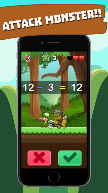 Math Game - Hero vs Monster游戏截图