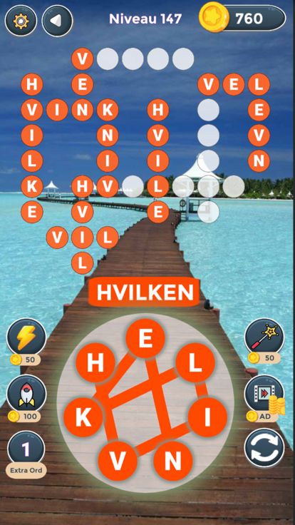Ord Finde - Ord Spil Ord Kryds游戏截图