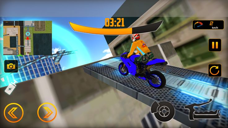 RoofTop Bike Drive游戏截图