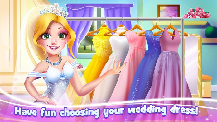 我的皇家婚礼: 冰雪公主造型打扮游戏截图