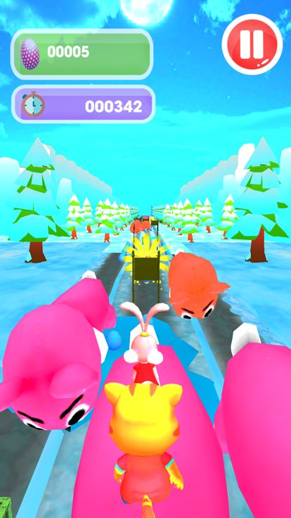 Easter Bunny Run Rush Egg Hunt游戏截图