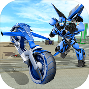 飞行 自行车 钢 机器人icon