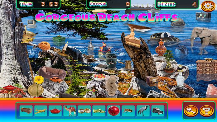 Hidden Objects California Beaches & Ocean Puzzle游戏截图