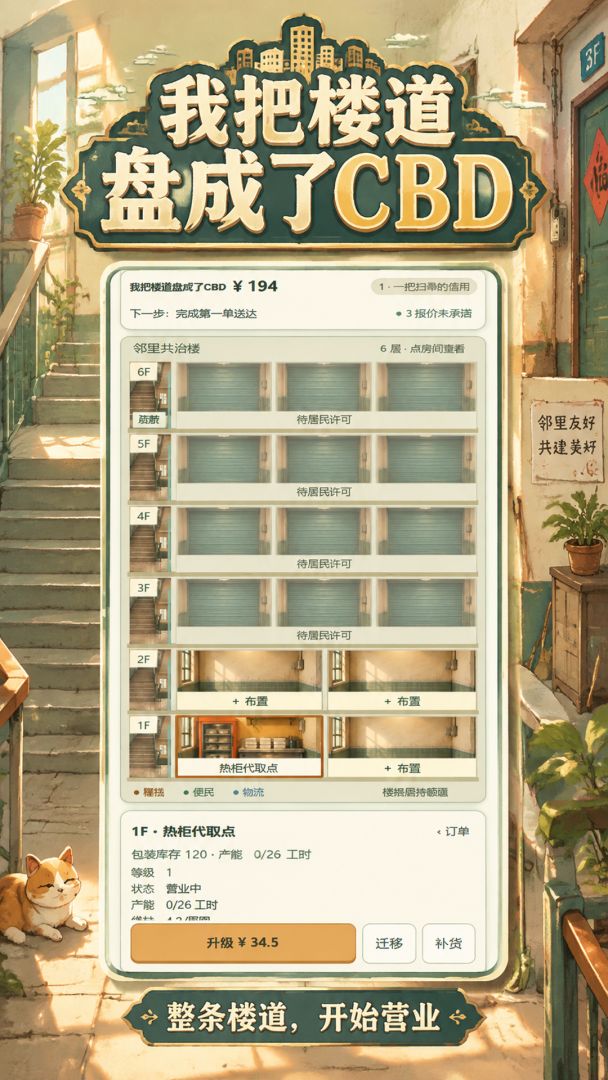 我把楼道盘成了CBD游戏截图