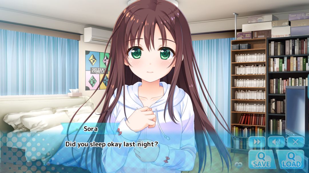 哥哥，早起前要一直抱紧我哦！游戏截图