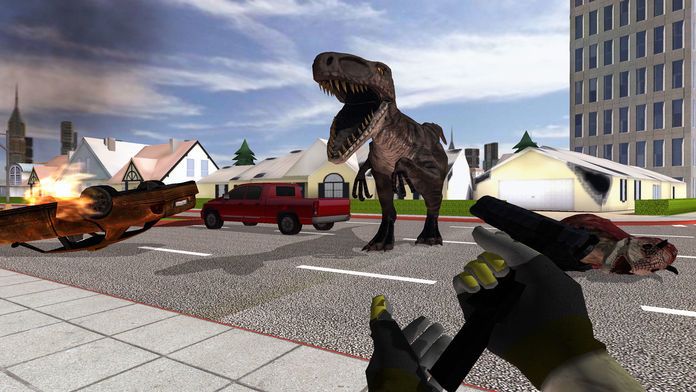 VR 恐龙猎人 市恐龙生存游戏 3D游戏截图