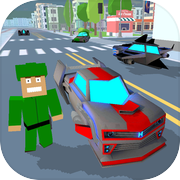 Blocky Hover Car: City Heroesicon